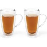 Bredemeijer - Dubbelwandig glas koffie/thee 295ml (set van twee stuks)