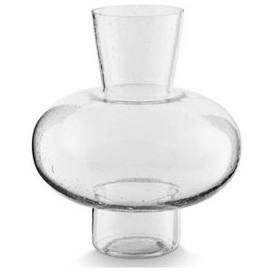 vtwonen Glazen Vaas - Transparant - Glas - 23x27 cm