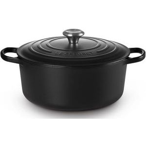 Braadpan Le Creuset Signature Rond Mat Zwart 28 cm