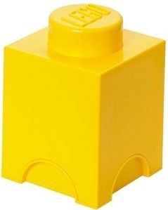 Lego - Opbergbox Brick 1 Vierkant - Geel - Polypropyleen