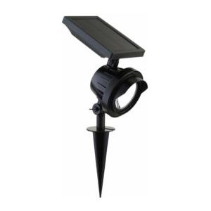 Luxform Tuinlamp Texas Solar LED Intelligent Hybride Zwart