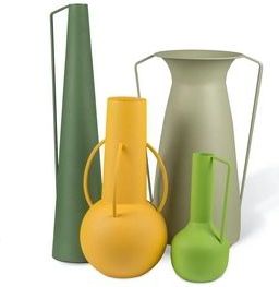 Vaas POLSPOTTEN Vases Roman Green (Set van 4)