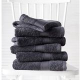 De Witte Lietaer Gastendoekjes, Helene Ebony - 30 x 50 cm - 6 stuks - Katoen