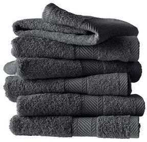 De Witte Lietaer Gastendoekjes, Helene Ebony - 30 x 50 cm - 6 stuks - Katoen