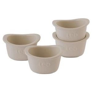 Balance Crème Brûlée Schaaltjes, Set van 4 Stuks, 0.3 L, Vierkant, Keramiek - BergHOFFs-sLeo Line