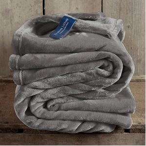 De Witte Lietaer Fleece deken Steeple Grey - 150 x 200 cm - Grijs