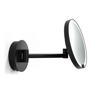 Make-up Spiegel Decor Walther Just Look Plus WR 5X LED Wandmodel Mat Zwart (5x Magnification)