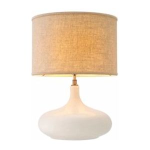Tafellamp Eichholtz Jones Crackled White Ceramic Incl Shade