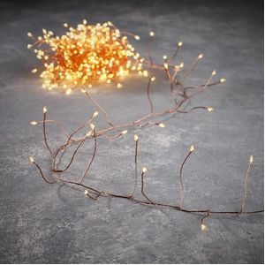 Kerstboomverlichting Luca Lighting Snake Light Copper Classic White 600 leds / 1500 cm Timer