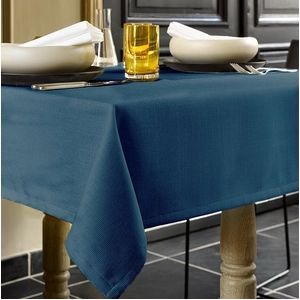 De Witte Lietaer Tafellaken, Gibson Turks Blauw - 145 x 220 cm - 100% Polyester