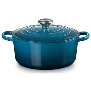 Braadpan Le Creuset Signature Rond Deep Teal 24 cm