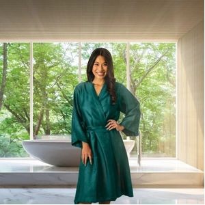 Kimono Kayori Oyasumi Tencel Groen-XL