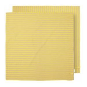 Theedoek Pip Studio Stripes Yellow 65 x 65 cm (Set van 2)