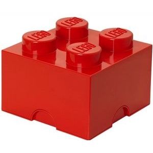 Opbergbox Lego Brick 4 Rood