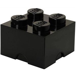 Opbergbox Brick 4, Zwart - LEGO