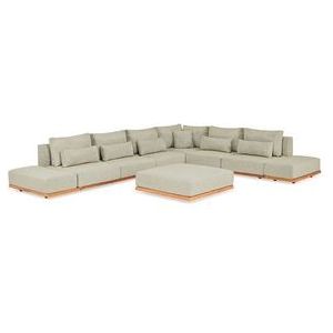 Loungeset Suns Aspen Hoekopstelling 2x2 Soft Green (6-delig)