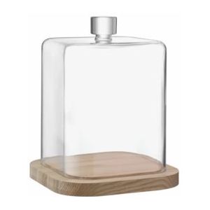 L.S.A. - Pavilion Serveerplateau met Stolp ø 30 H 39 cm - Glas - Transparant