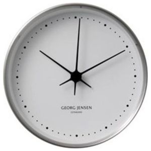 Klok Georg Jensen Henning Koppel RVS White 10 cm