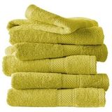 Gastendoekjes Helene Warm Olive 30 x 50 cm - 6 stuks - Katoen