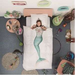 SNURK Mermaid Dekbedovertrek Percal-200 x 200 / 220 cm | 2-Persoons