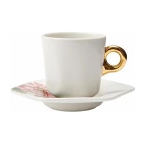 Espressokop Met Schotel Essenza Gallery Off White 90 ml (Set van 4)