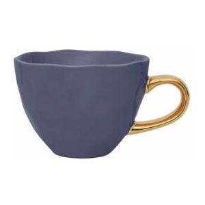 Urban Nature Culture - Good Morning - Thee- en Koffiekop - Paars Blauw - Keramiek - 350 ml