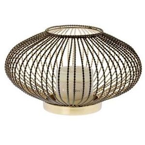 Riverdale - Ise - Windlicht - Zwart - Gecoat IJzerdraad
