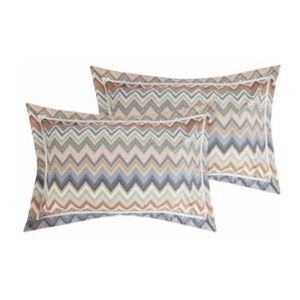 Kussensloop Missoni Andres Black Multicolor Katoen (Set van 2)-60 x 70 cm