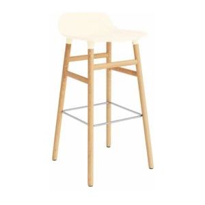 Barstoel Normann Copenhagen Form Barstool 75 cm Oak Cream