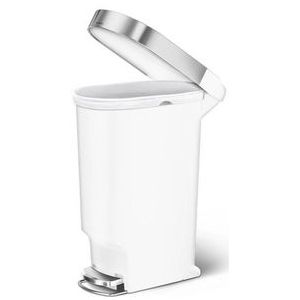 Prullenbak Simplehuman Slim Wit 40L