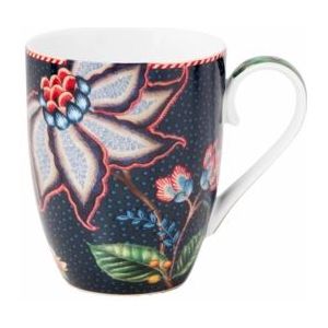 Mok Pip Studio Flower Blues Blue Large 350 ml (Set van 6)