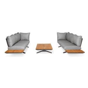 Loungeset Suns Stockholm Ibiza Style 2x3 Seater Corner Matt Royal Grey / Light Anthracite (3-delig)