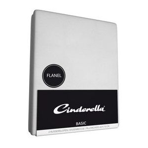 Cinderella - Flanel - Kussenslopen - 60x70 cm - Set van 2 - Wit