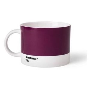 Pantone Theekop en schotel - Bone China - Aubergine 229 C