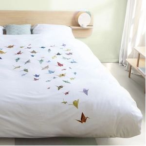 Dekbedovertrek SNURK Crane Birds Percal-240 x 200 / 220 cm | Lits-Jumeaux