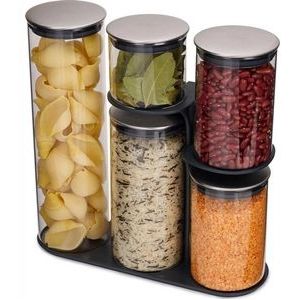 Joseph Joseph - 100 Collection - Voorraadpot met Standaard - Set van 5 Stuks