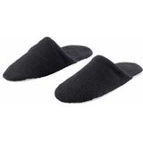 Abyss & Habidecor - Badslipper - Zwart - 100% Egyptisch Katoen