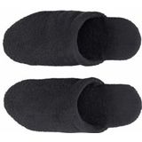 Abyss & Habidecor - Badslipper - Zwart - 100% Egyptisch Katoen