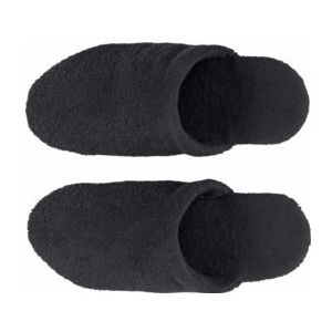 Abyss & Habidecor - Badslipper - Zwart - 100% Egyptisch Katoen