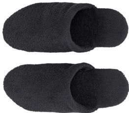 Abyss & Habidecor - Badslipper - Zwart - 100% Egyptisch Katoen