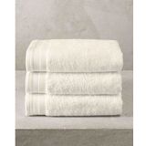 De Witte Lietaer - Handdoeken Contessa - Beige - 50 x 100 cm - 3 stuks - Katoen