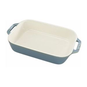 Staub Rechthoekige gratineerschaal 27 x 20cm - ancient turq