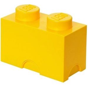 Lego - Opbergbox Brick 2 - Polypropyleen - Geel