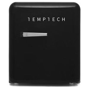 Temptech VINT450Black - retro mini koelkast - 45 liter