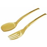 Serveerbestek Sambonet Living Mirror PVD Gold (2-delig)