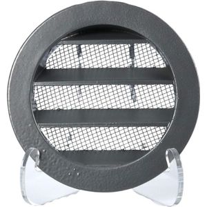 Rond buitenluchtrooster Ø 80mm aluminium