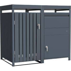 AXI Leon Containerombouw met Louis Pakketbrievenbus Antraciet – 1 container