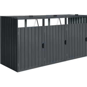 AXI Owen metalen Containerombouw Antraciet - 3 containers
