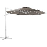 AXI Cyrus Premium Zweefparasol Ø 300cm Wit/taupe