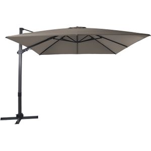 AXI Apollo Premium Zweefparasol 300x300 Antraciet/taupe